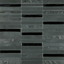 mosaique en pierre naturelle, carrelage mosaique, gris, carrelage sur filet, salle de bain, douche, Tilestone